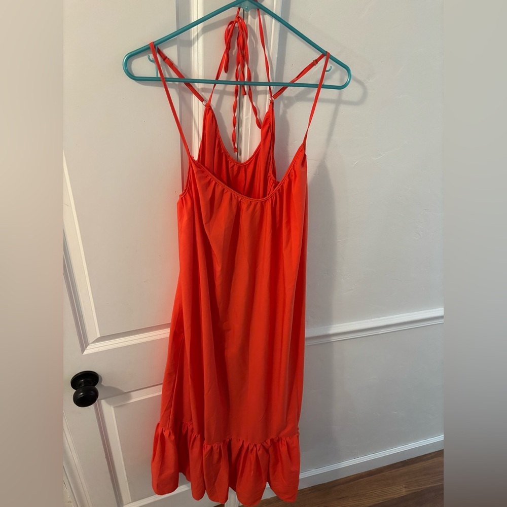 Vibrant Orange Strappy Dress